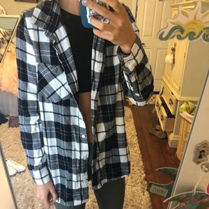 Black and white flannel